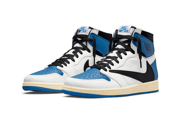 AIR JORDAN 1 TRAVIS BRANCA/AZUL