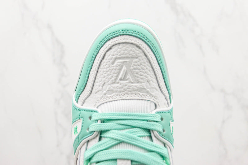 LOUIS VUITTON TRAINER LOW GREEN WATER