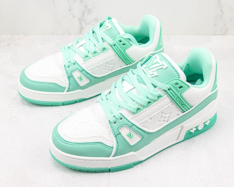 LOUIS VUITTON TRAINER LOW GREEN WATER