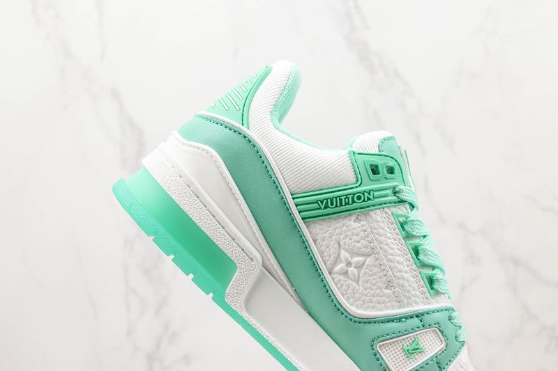 LOUIS VUITTON TRAINER LOW GREEN WATER